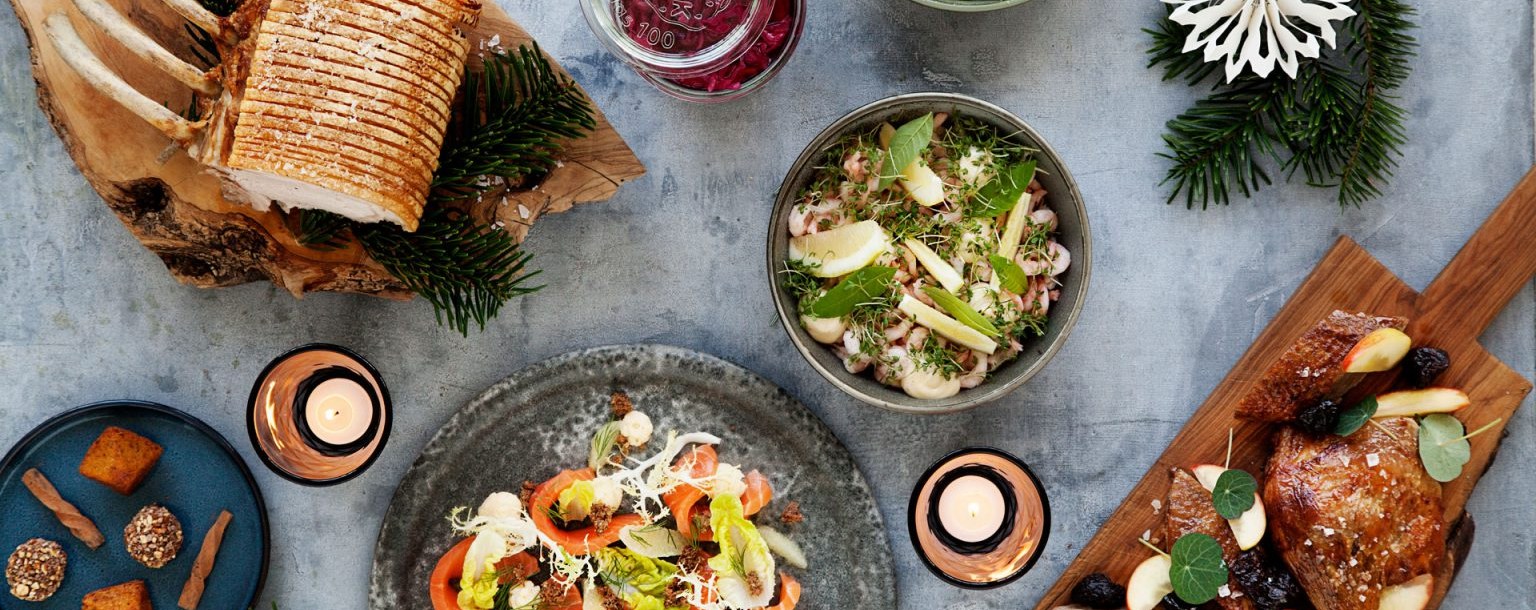 Billede af menuen fra Smagssans julefrokost