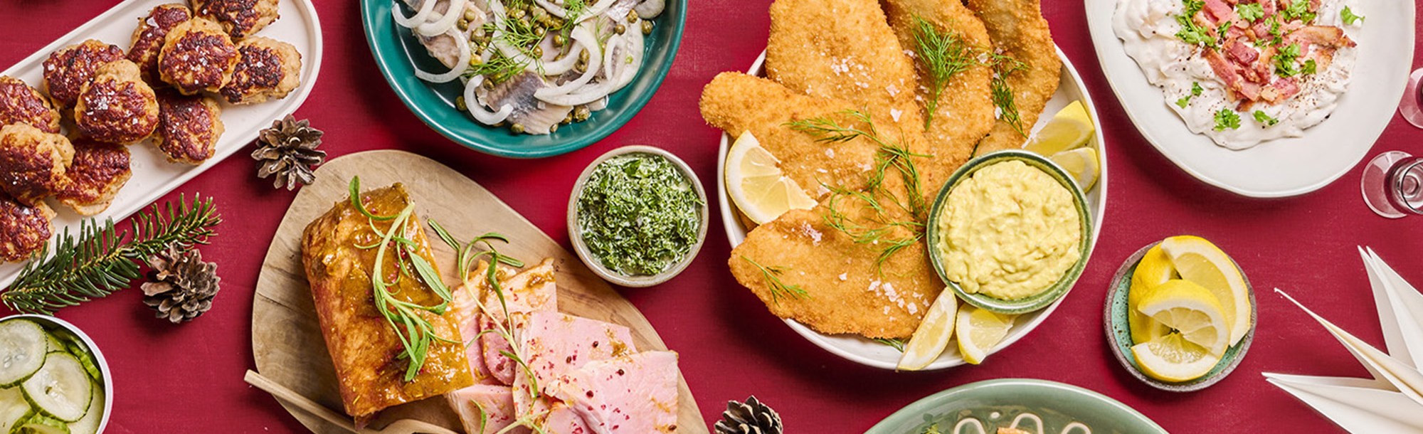 Billede af menuen fra Kokkens Frokost Køkken julefrokost