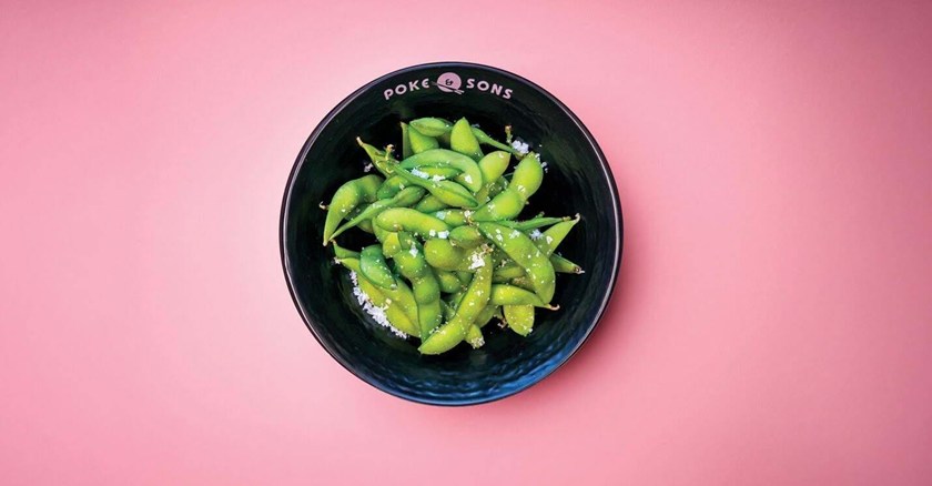 Edamame bønner med flagesalt