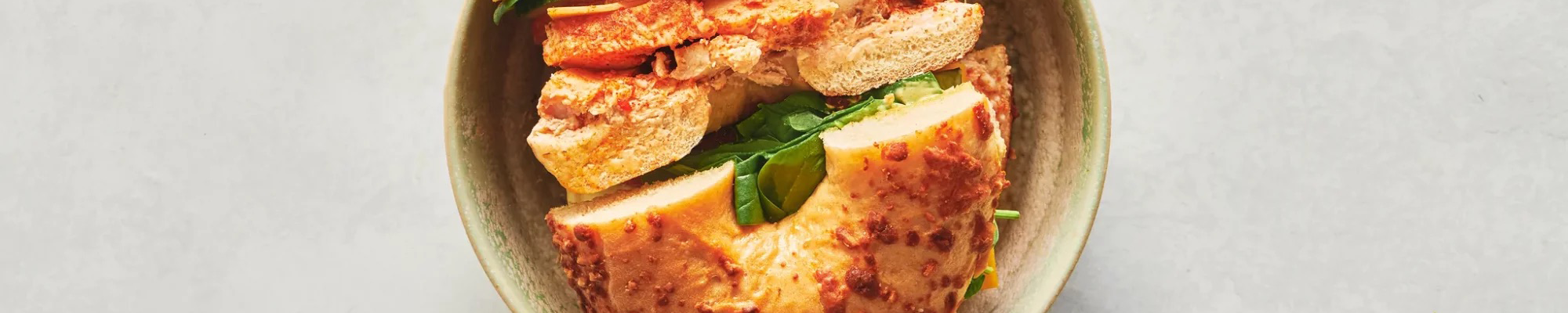 Billede af menuen fra The Bagel Co