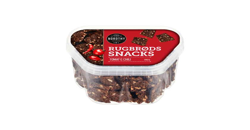 Rugbrødssnacks Tomat & Chili
