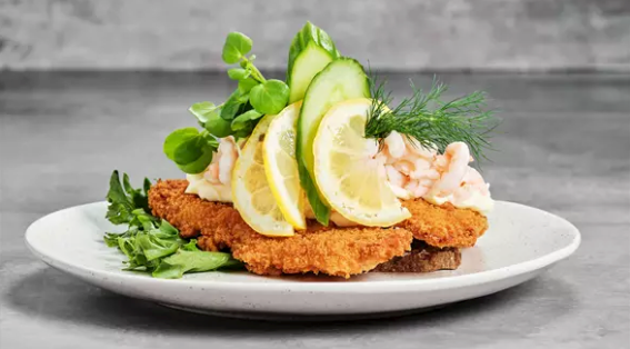 Rødspættefilet med rejer