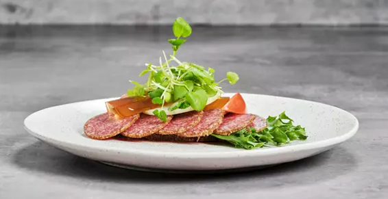 Slagter Munch spegepølse med sky