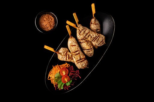 Grillet kyllingebryst Satay (3 stk.)