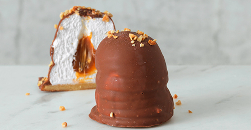 Flødebolle m. karamel