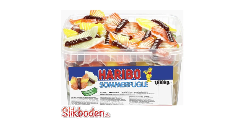 Haribo sommerfugle