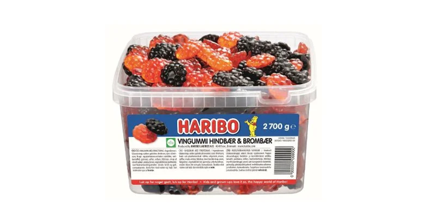 Haribo Vingummi Hindbær & Brombær